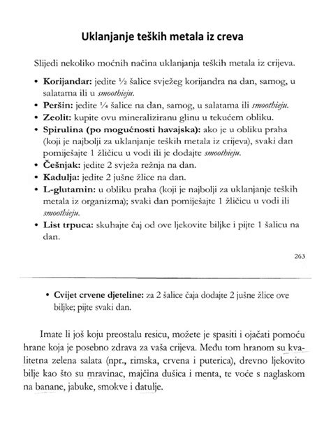 Uklanjanje TeŠkih Metala Iz Creva Pdf