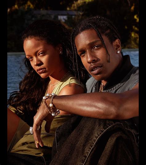 Photo Rihanna Et ASAP Rocky Dans La Campagne De Pub Fenty Skin En