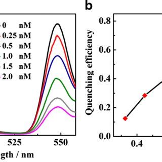 Fluorescence Spectra Of Tb MOFs In The Absence Curve 1 And Presence