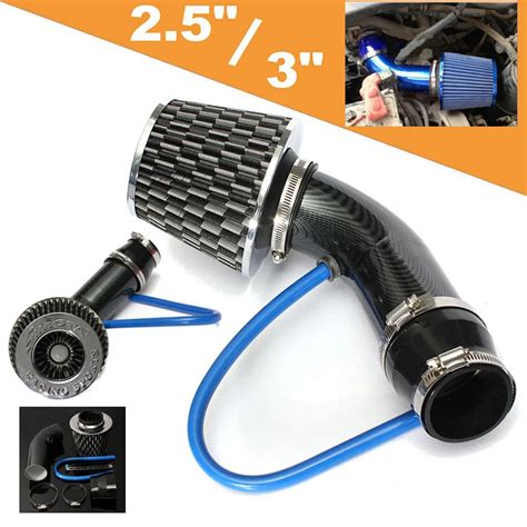 JX LCLYL Universal Car Racing Cold Air Intake Filter Aluminum Pipe