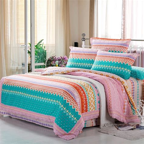 Pink And Turquoise Bedding Sets Attractive Turquoise And Pinks Cotton Bedding Set Hot