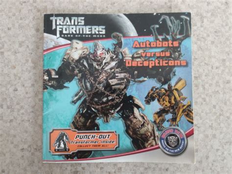 Transformers Dark Of The Moon Paperback Storybook Autobots VS