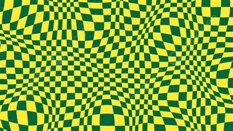 Optical Illusion Psychedelic Background With Yellow And Green Color