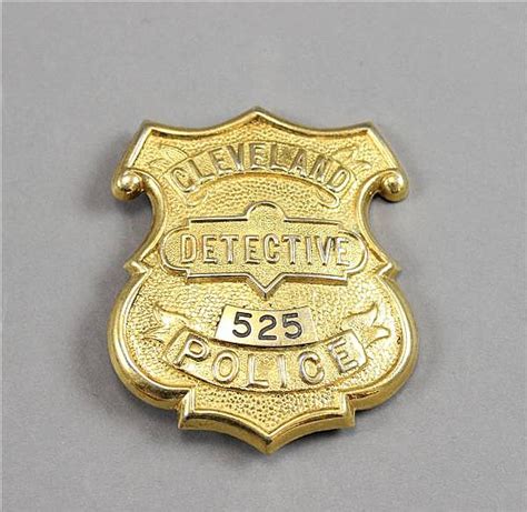 Lot Cleveland Ohio Police Detective Badge