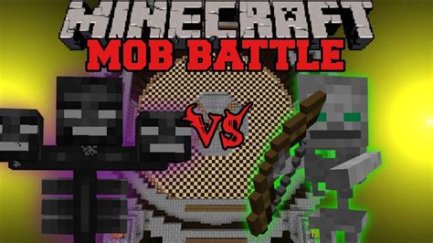 Wither Boss Vs Skeleton Friend Minecraft Mob Battles Arena Battle Youtube