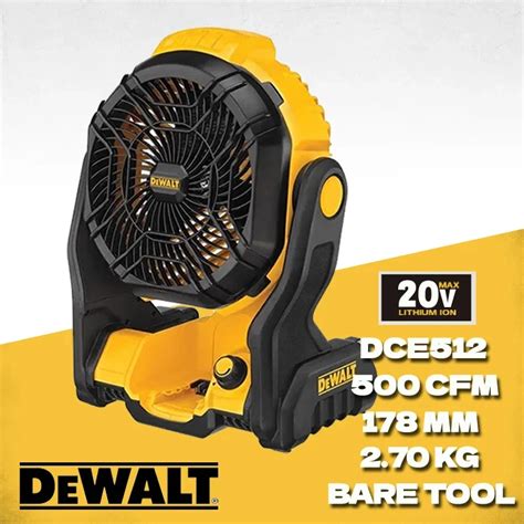 Dewalt Cordless Jobsite Fan Dce Bare Tool V Max Lithium Power