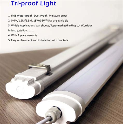 IP65 Waterproof Dustproof LED Tri Proof Batten Linear Tube Light