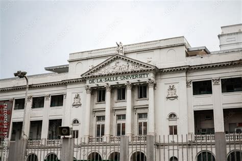 Exterior Of The De La Salle University Manila Private University In