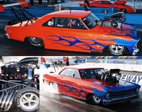 Chevy Ii Nova Pro Mod Drag Racing Cars Hot Rods Cars Muscle Drag Cars