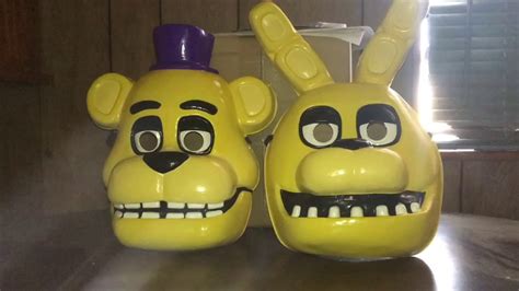 Fnaf Custom Fredbear And Spring Bonnie Mask Youtube