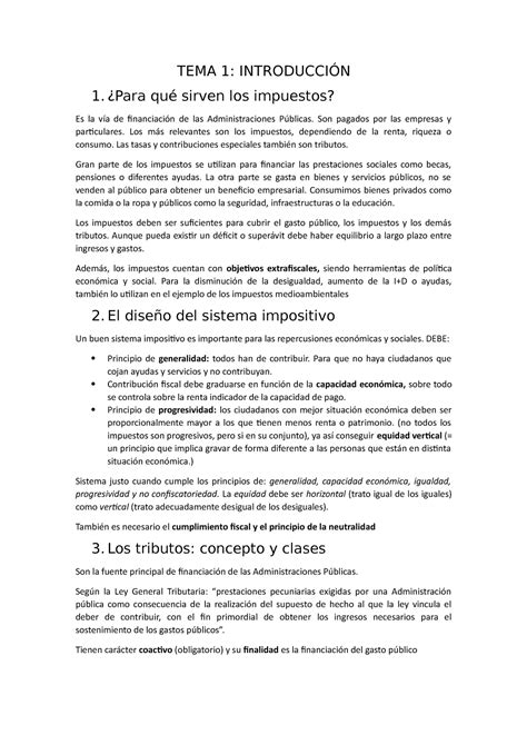 TEMA 1 Primera Parte De Los Resumenes De Regimen Fiscal Del Tema 1