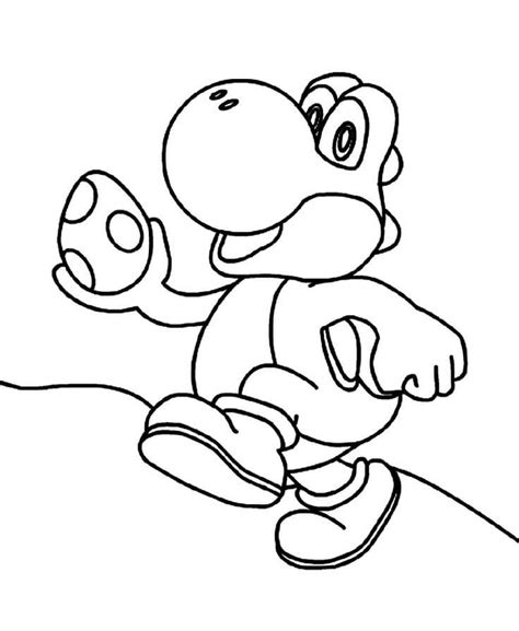 Lindo Contorno Yoshi Para Colorir Imprimir E Desenhar Colorirme