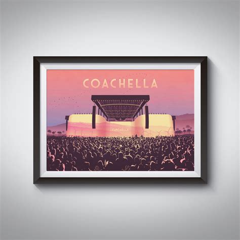 Coachella Music Festival California Poster – Bucket List Prints