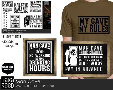 Man Cave SVG And Cut Files For Crafters Etsy