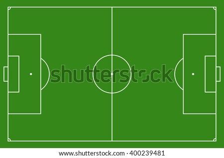 Soccer Field Vector Illustration Football Field Stock Vector Royalty