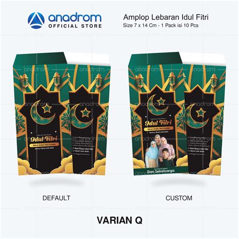 Jual Amplop Lebaran Idul Fitri Custom Amplop Thr Eid Mubarak Amplop