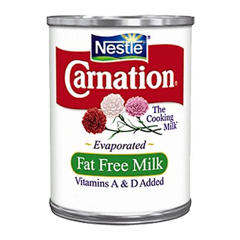 Nestle Carnation Fat Free Evaporated Milk Vitamins A And D Added