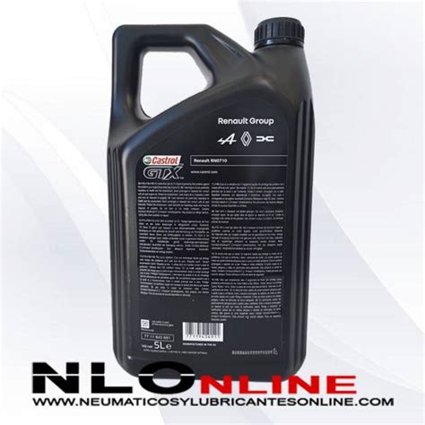 Castrol GTX RN Spec 5W40 RN710 5L Renault 33 50 Neumáticos y