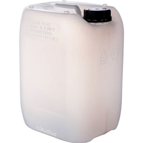 Jerrycan 10 Liter Met Dop Wit Claudius Cosmetics