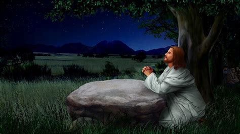 Jesus Praying Painting at PaintingValley.com | Explore collection of ...