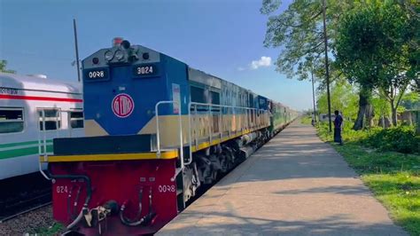 Rangpur Bound Intercity Train 771 Up PT INKA Coach With Indonesian