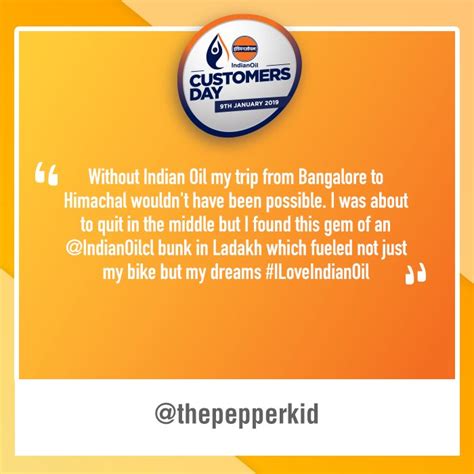 Indian Oil Corp Ltd On Twitter Here S What One Of Our Customers Had