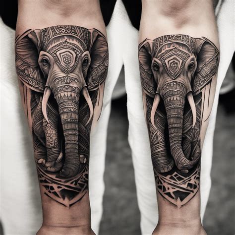 84 Elephant Tattoo Ideas Created With Ai | artAIstry