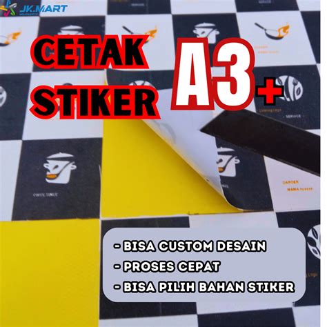 Jual CETAK DAN CUTTING STIKER A3 VINYL BONTAK Shopee Indonesia