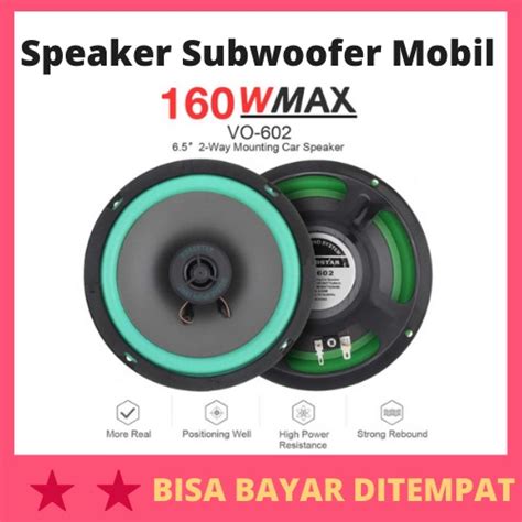 Jual Speaker Subwoofer Mobil HiFi 6 5 Inch 160W 1 PCS Speaker Spiker