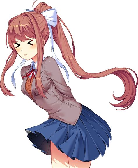 Ddlc Doki Doki Monika Png Clipart Large Size Png Image Pikpng