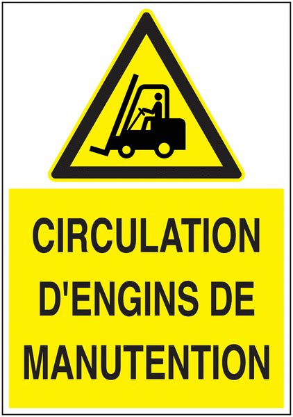 Panneau Ecopicto Circulation D Engins De Manutention Signals