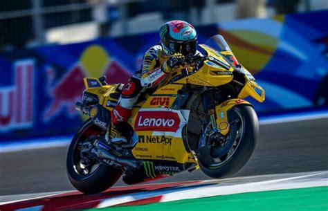 Ducati Lenovo Team And World Champion Francesco Bagnaia Sporting Giallo