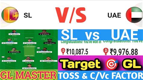 Sri Lanka Vs Uae Dream Team Sl Vs Uae Dream Prediction Sl Vs Uae