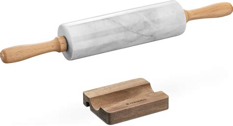 Amazon Navaris Marble Rolling Pin And Stand Set Includes Marble