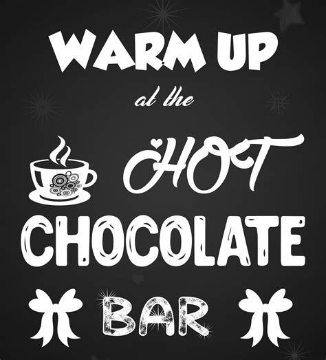 Printable Hot Chocolate Signs