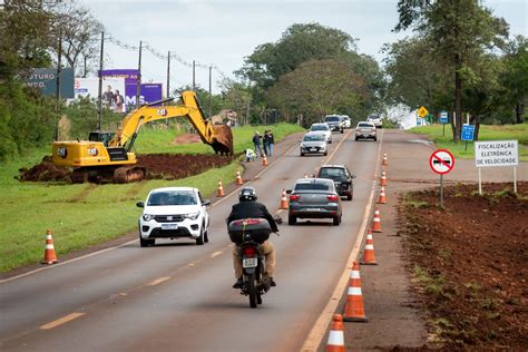 Obras de duplicação rodovia que é único acesso as Cataratas do Iguaçu