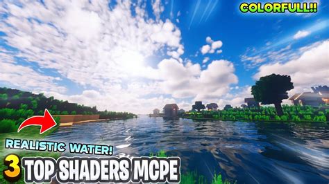 COOL TOP BEST 3 SHADERS MCPE 1 18 1 19 RENDER DRAGON RINGAN NO LAG