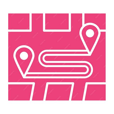 Premium Vector Route Icon