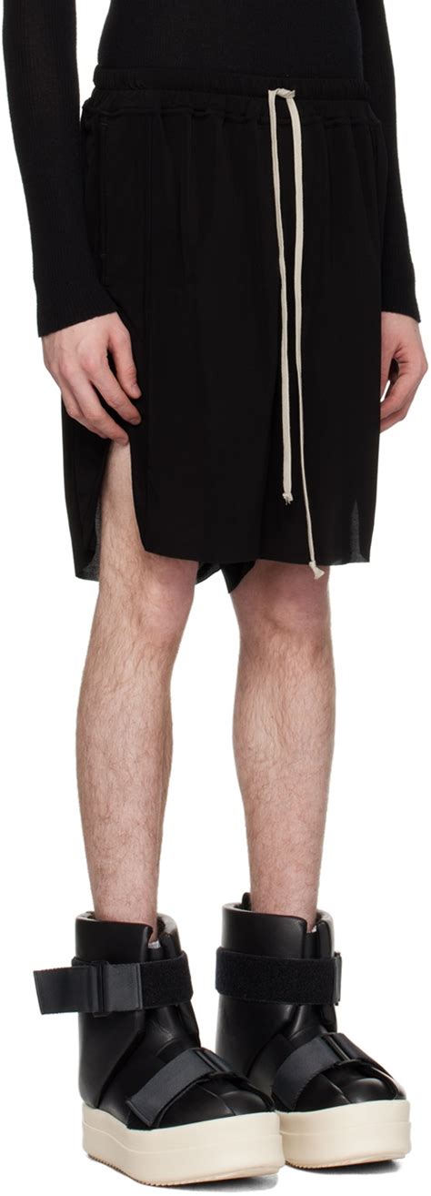 Rick Owens Black Lido Shorts Rick Owens