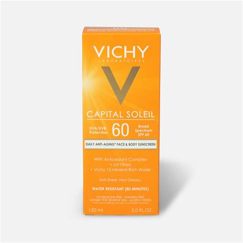 Vichy Idéal Capital Soleil Spf 60 Ultra Light Body And Face Sunscreen