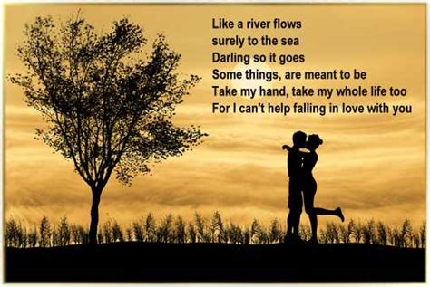 Cant Help Falling In Love Elvis Presley Valentine Song Lyrics