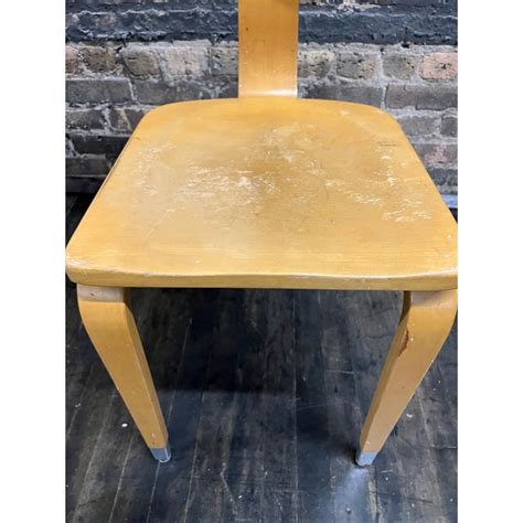 Mid Century Modern Bent Plywood Chair By Thonet Chairish