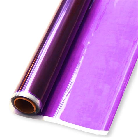 Rolls 40 X 100 Purple Transparent Color Cellodepot