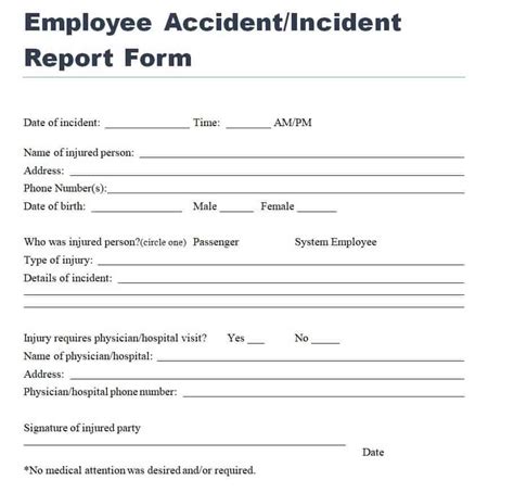 15 Useful Employee Incident Report Templates Writing Word Excel Format