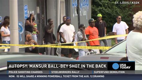 St Louis Man Killed By Police Was Shot In The Back