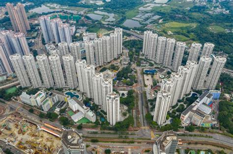 Premium Photo Top View Of Hong Kong Apartment Building