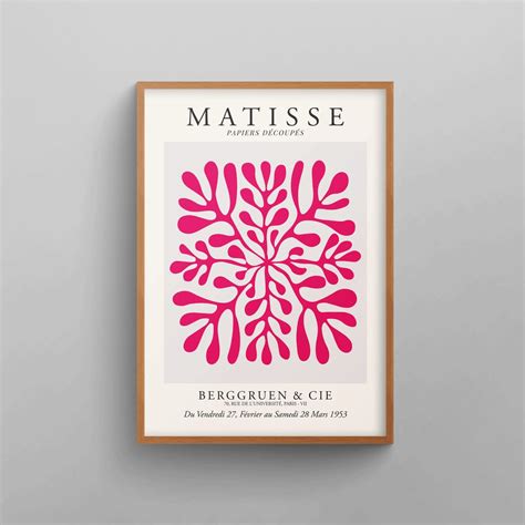 Pink Matisse Print Henri Matisse Cut Outs Print Home Wall Art Pink