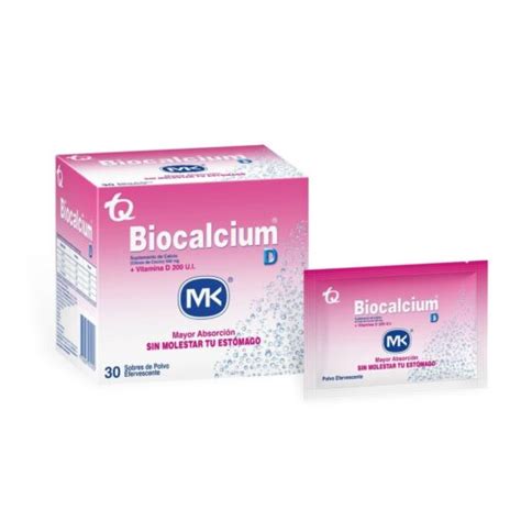 BIOCALCIUM D 500 MG POLVO SOBRES CJA X 30 UN Droguerias Patria