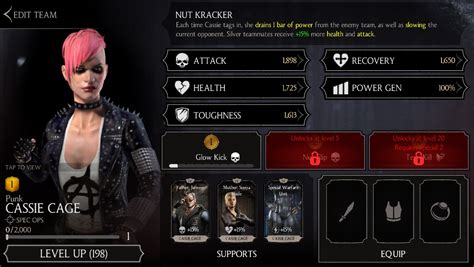 Punk Cassie Cage Mkx Mobile Mortal Kombat Games Fan Site