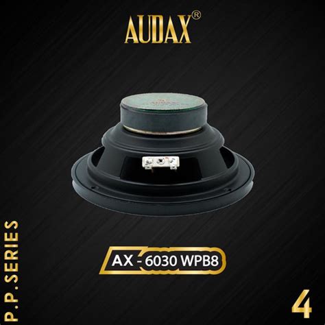 Jual Audax Speaker Pasif 6 Ax 6030 Wpb8 P P Series Woofer